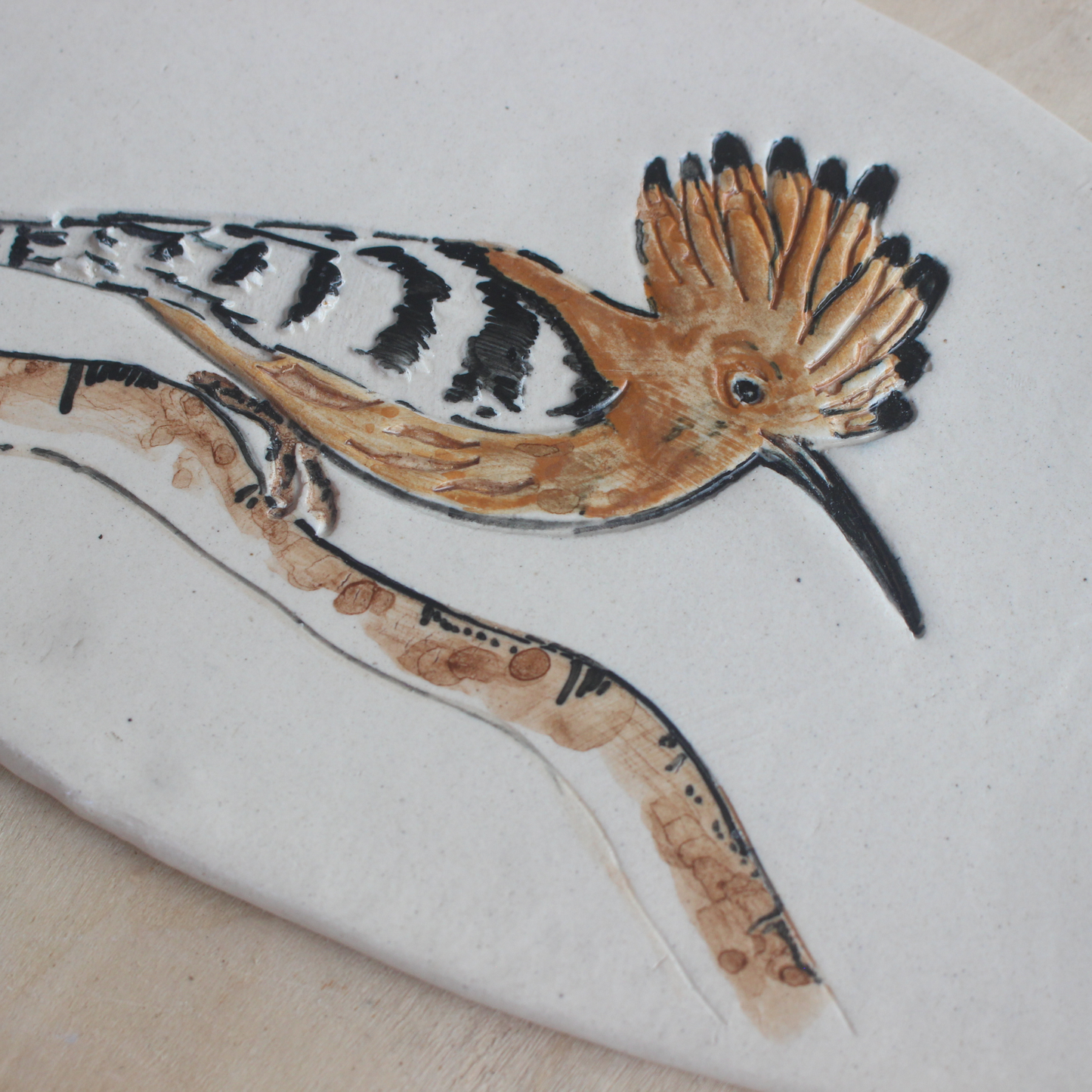 Hoopoe wall hanging