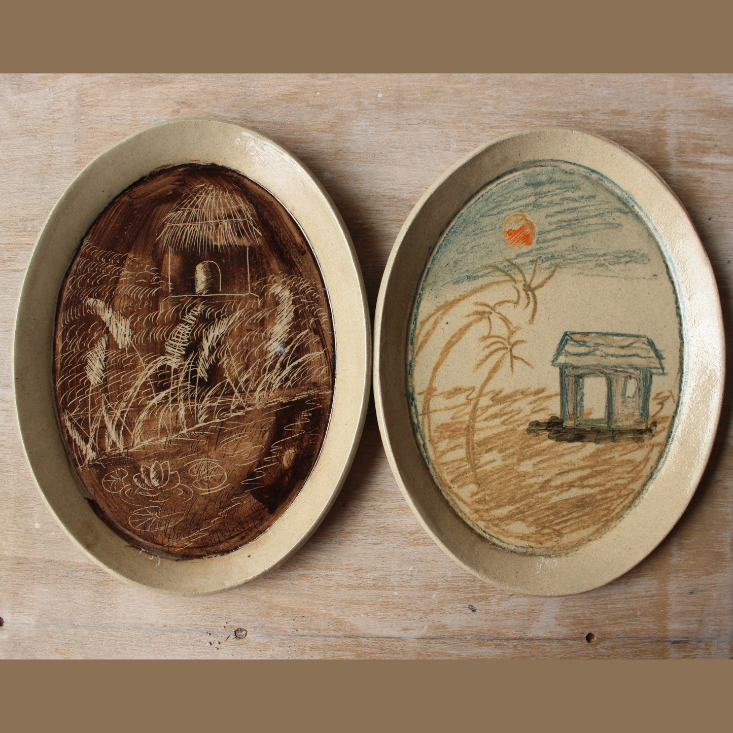 Oval dish