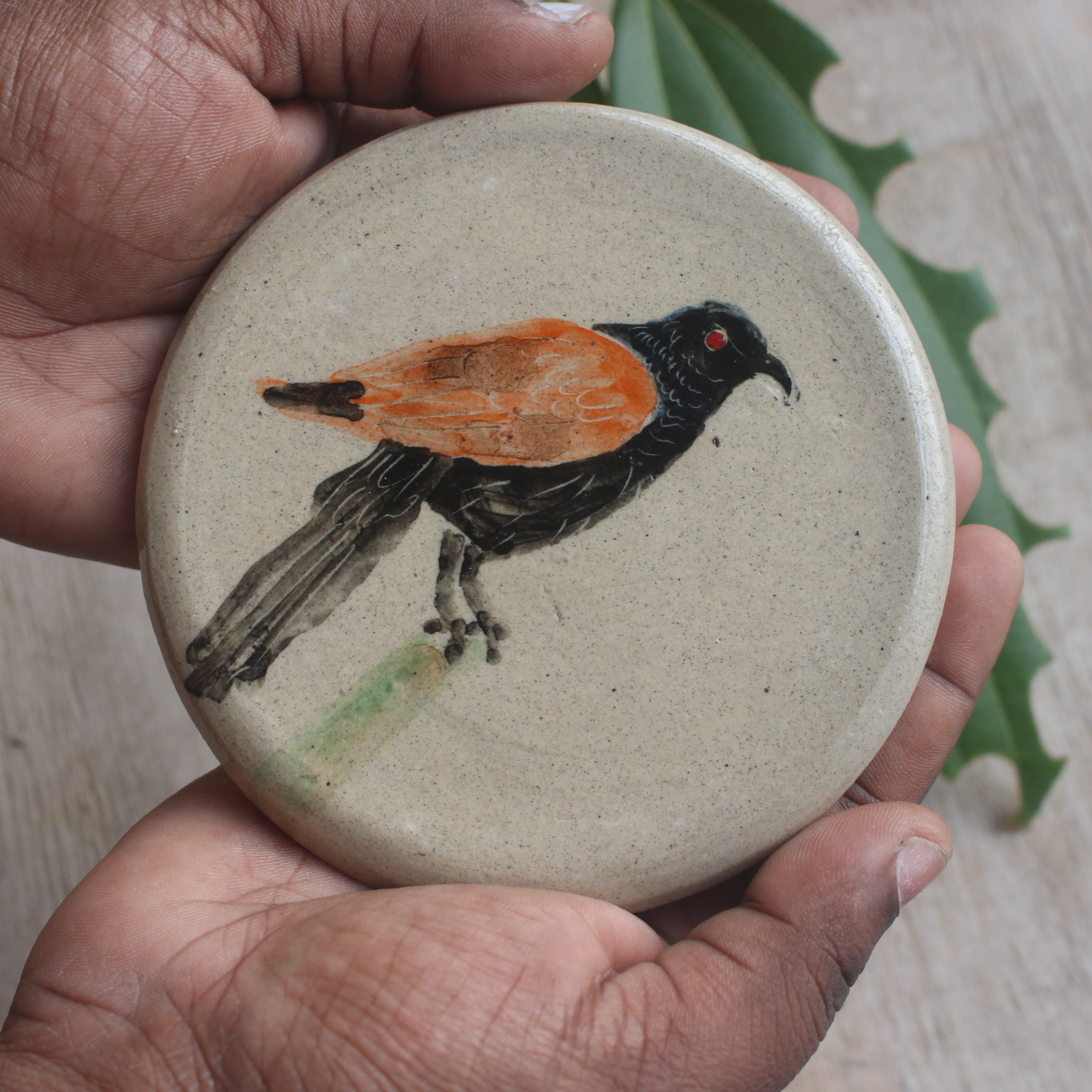 Coucal bird- wall hanging