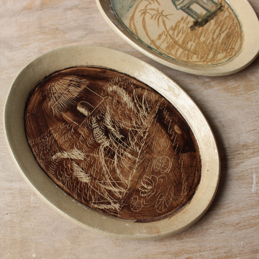 Oval dish