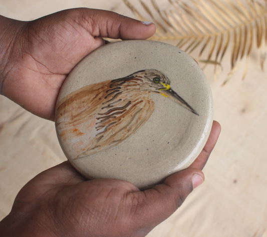 Pond Heron wall hanging