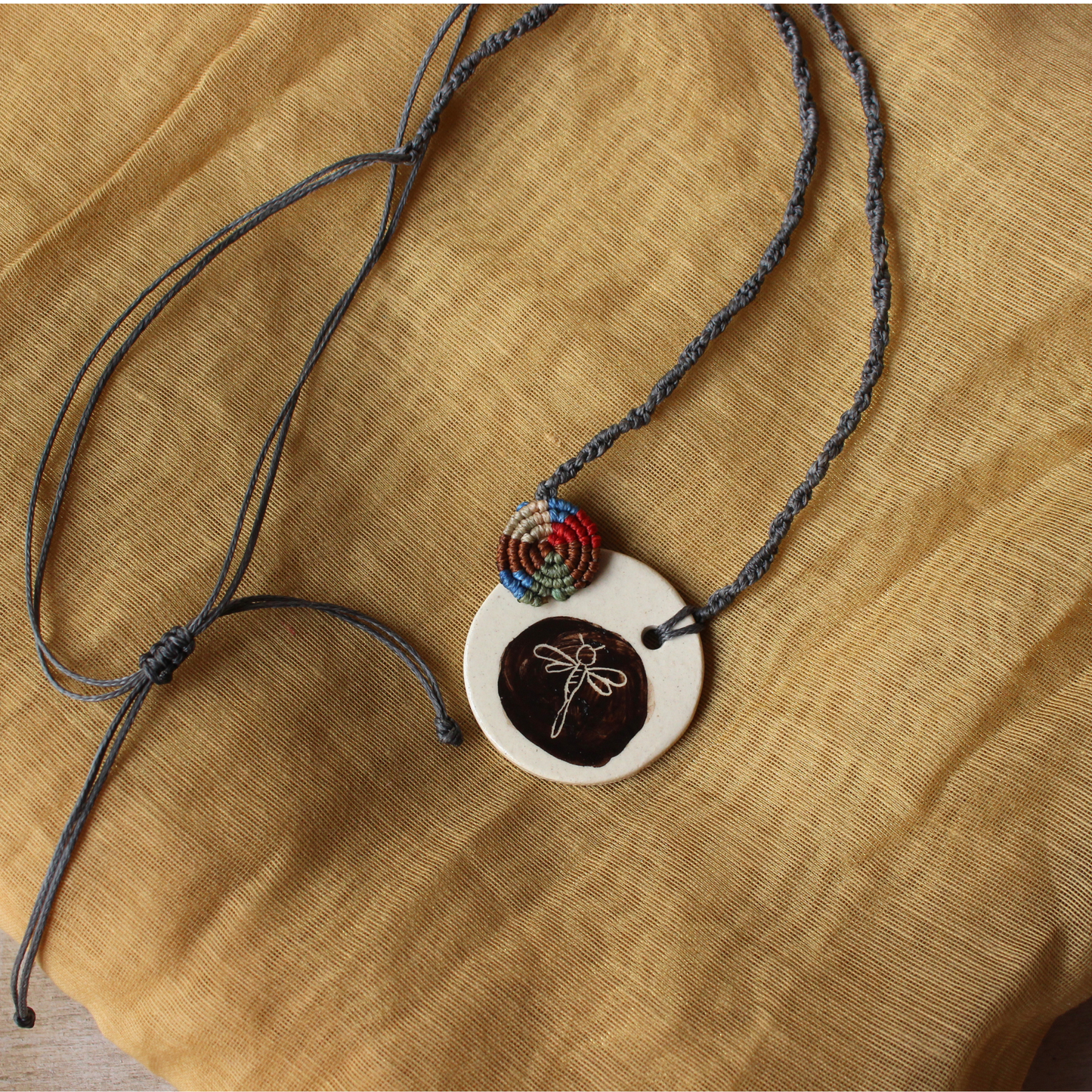 Dragonfly trail pendant