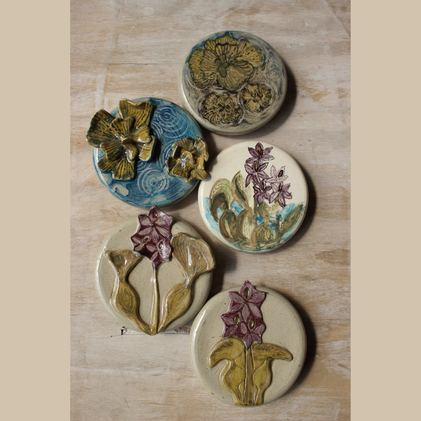 Water plants wall decor