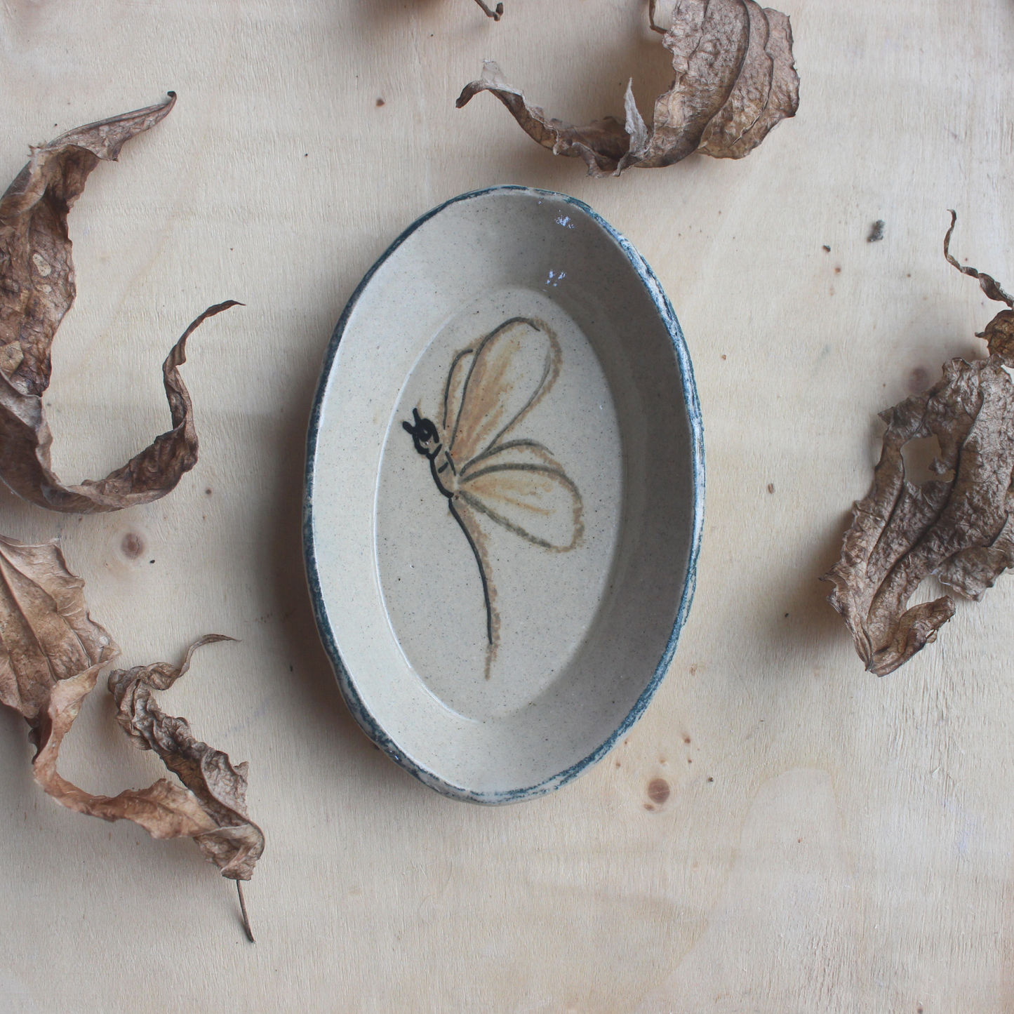 Dragon fly trinket dish