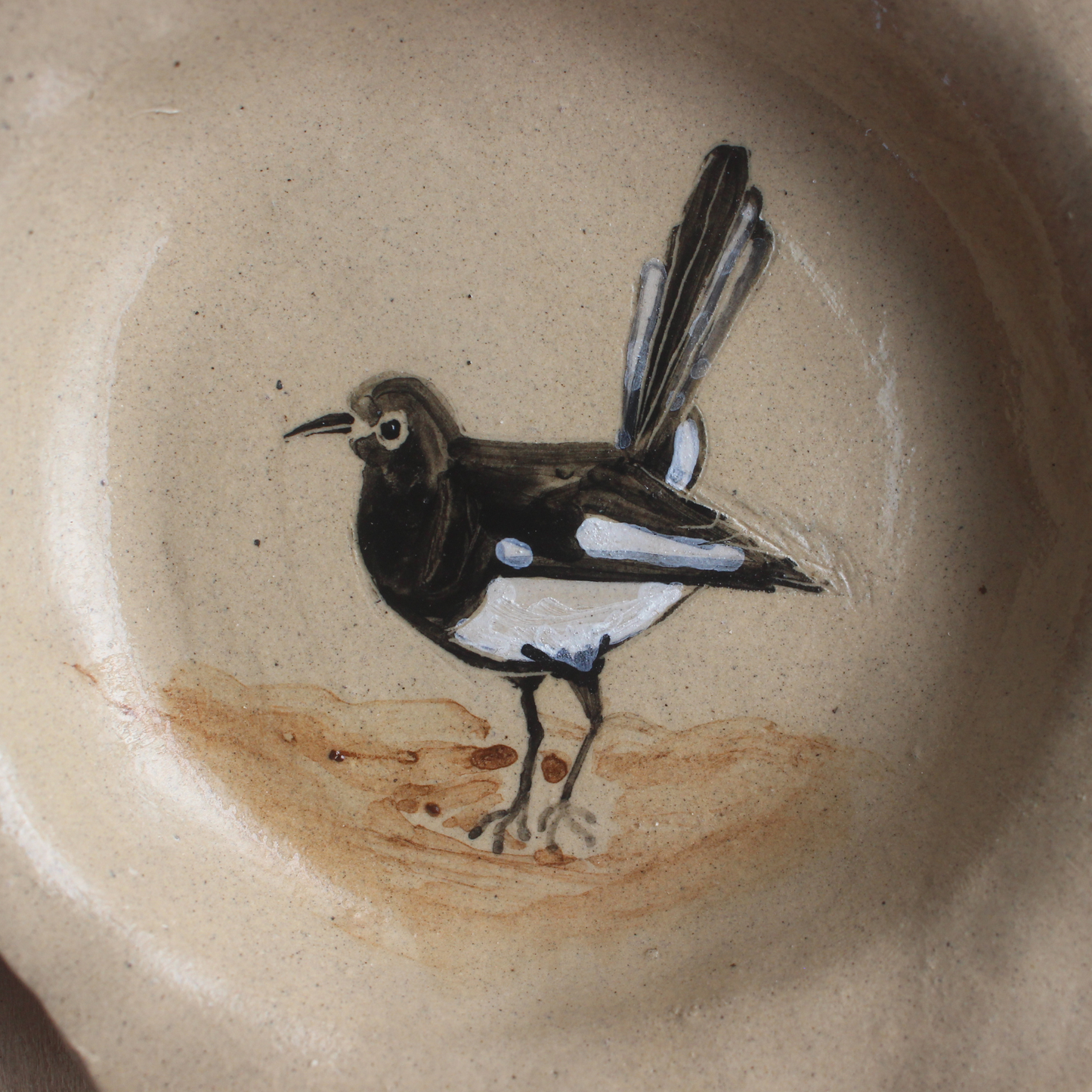 Robin bird plate-small