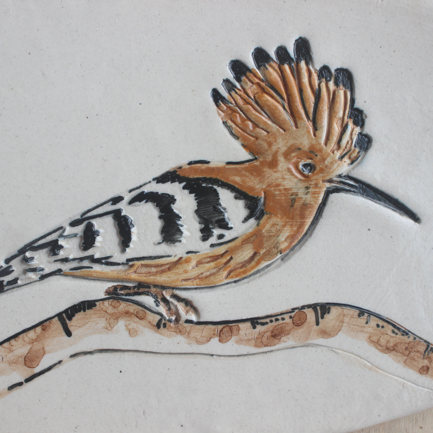 Hoopoe wall hanging