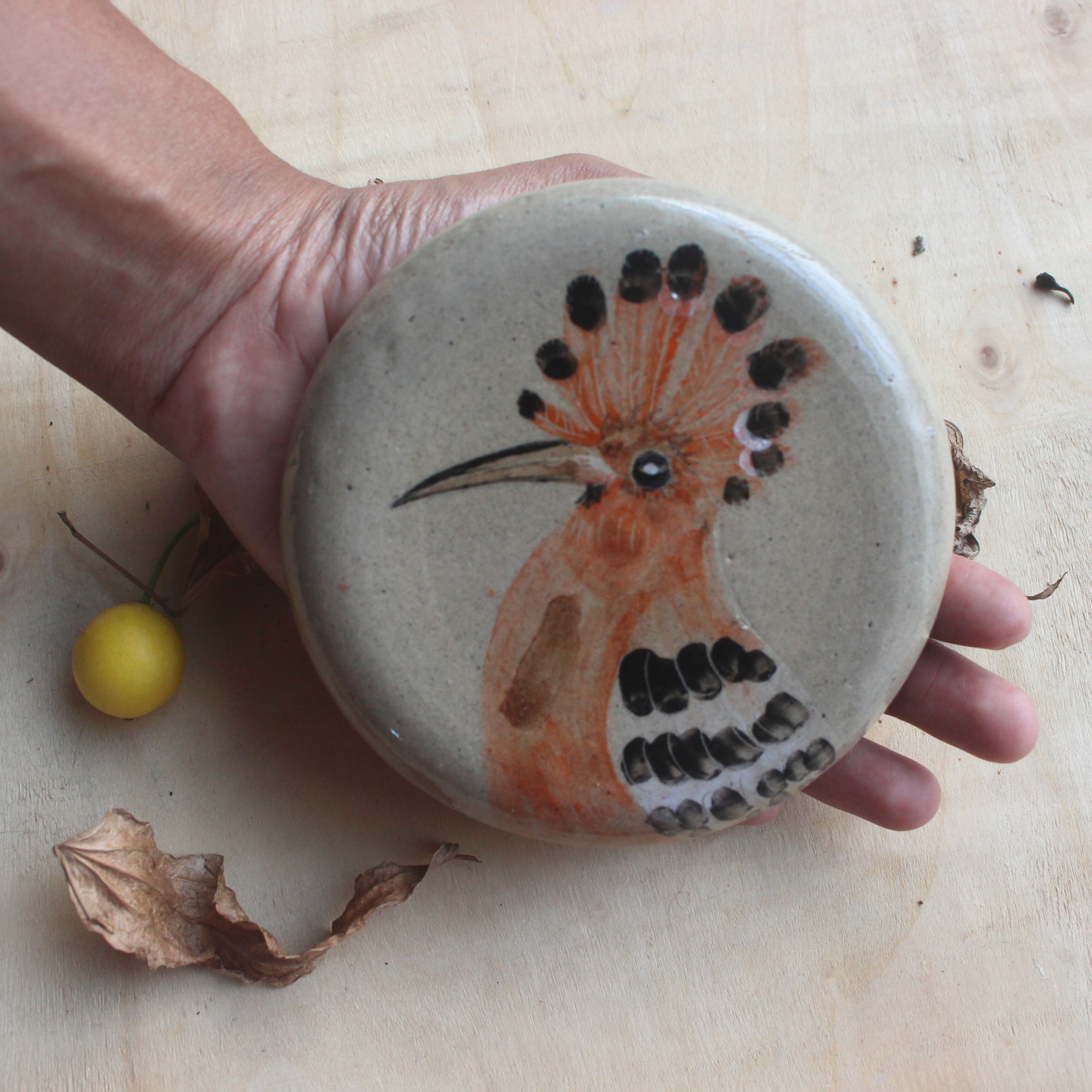 Hoopoe wall accent