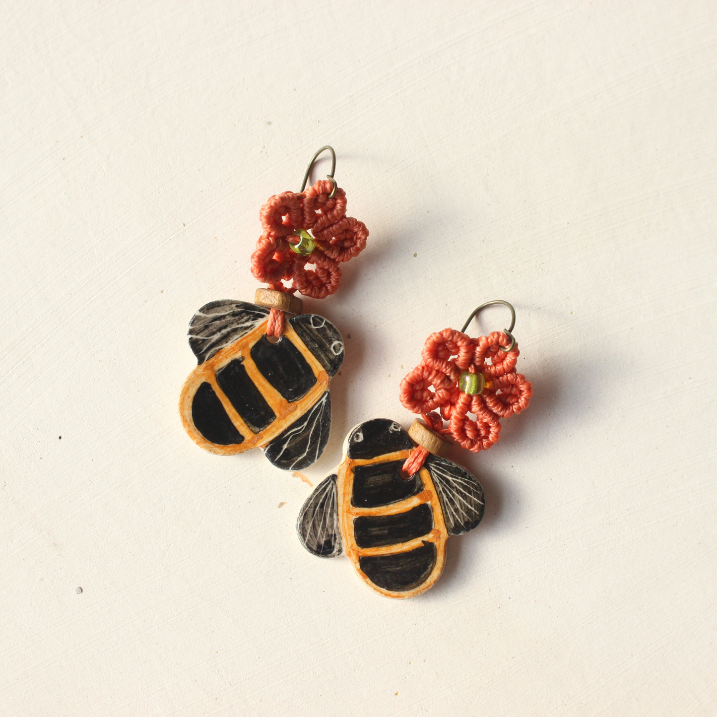 Bee and flowers